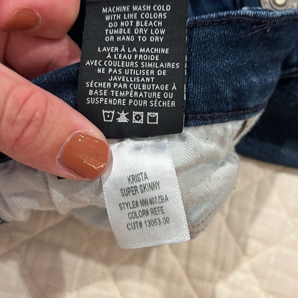 Hudson Krista Super Skinny Distressed dark denim size 29 - Picture 3 of 10